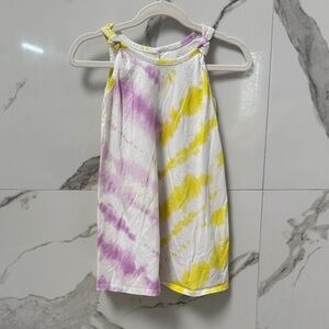 GAP Girl's Purple & Yellow Tie-Dye Sleeveless Dress